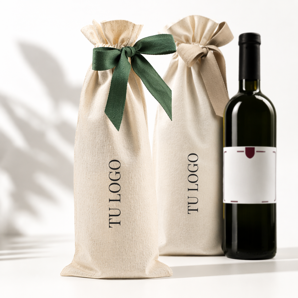 Bolsa para Botella de Vino Personalizada | Packaging Textil Premium | HS Moments