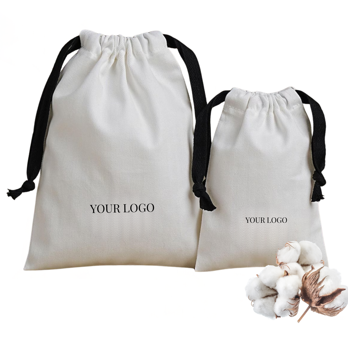 Bolsas de Algodón Personalizadas con Logo | Bolsas Ecológicas Tipo Sobre para Joyería, Cosmética y Accesorios (Copia)